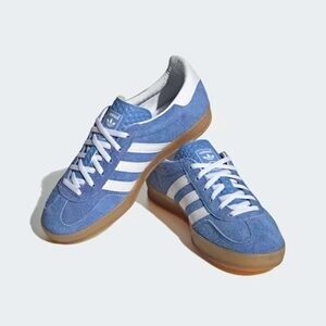 Adidas Gazelle Indoor - Blue fusion/cloud white/gold metallic